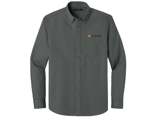 Picture of A. Stucki Long Sleeve Nailhead Shirt