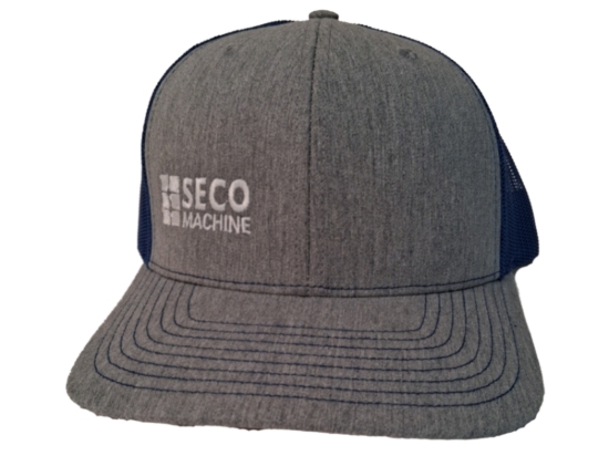 Picture of Seco - Richardson Trucker Hat - Heather Grey / Royal